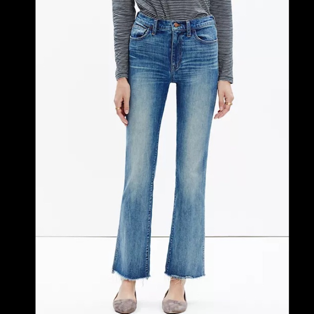Madewell Cali Demi Boot Jeans Essex Wash Size 25